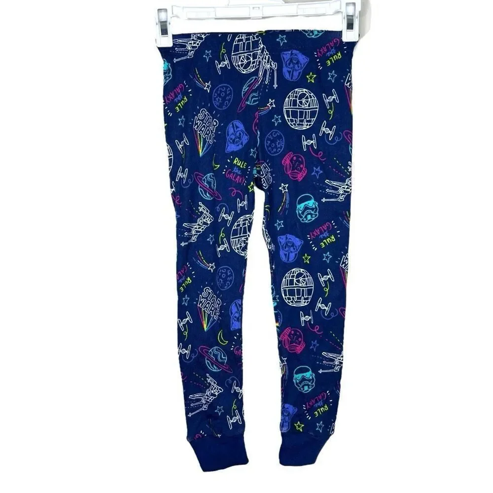 NEW Star Wars x Spotted Zebra Toddler Pajamas 2-Piece 3T Blue Galaxy Print
